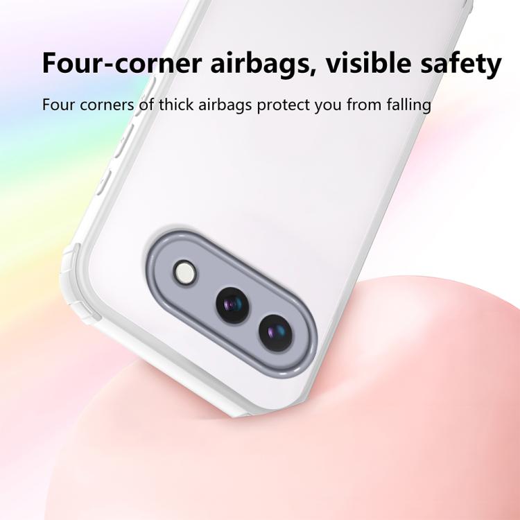 For Google Pixel 9a Four Corners Shield Shockproof TPU Hybrid PC Phone Case