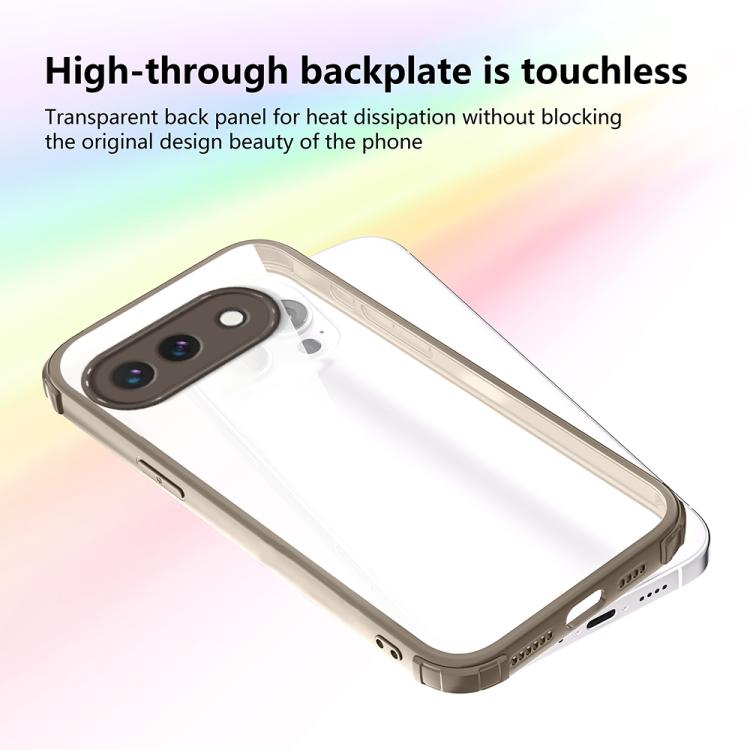 For Google Pixel 9a Four Corners Shield Shockproof TPU Hybrid PC Phone Case