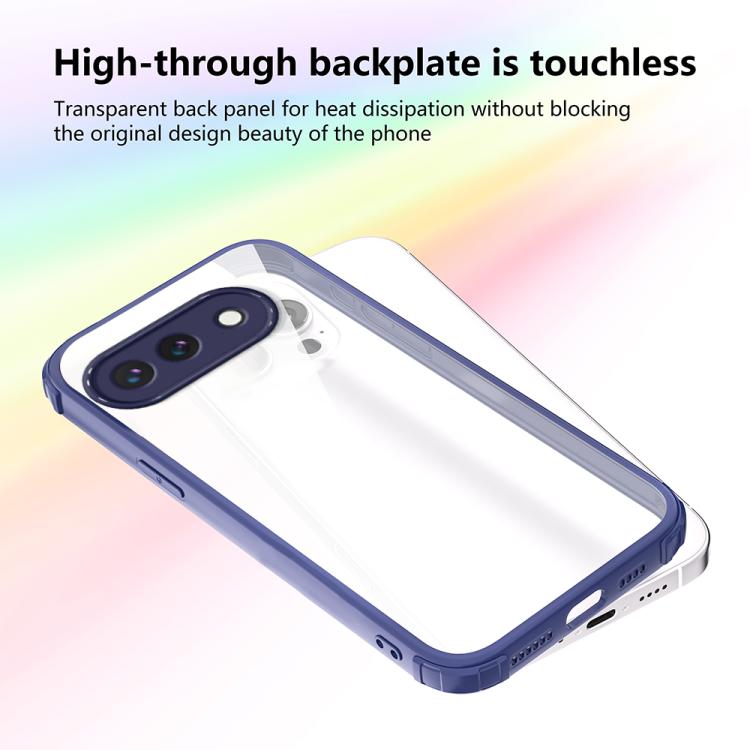 For Google Pixel 9a Four Corners Shield Shockproof TPU Hybrid PC Phone Case