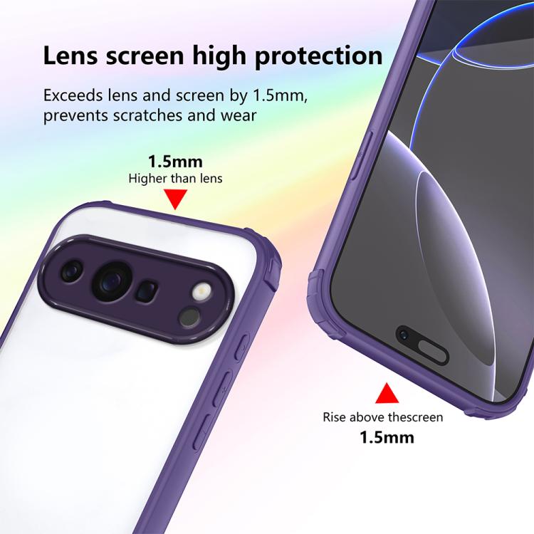 For Google Pixel 10 Four Corners Shield Shockproof TPU Hybrid PC Phone Case