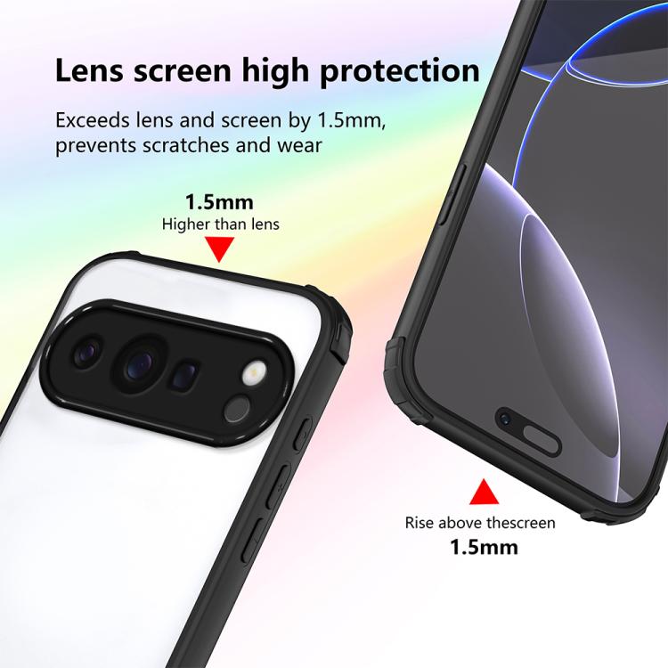 For Google Pixel 10 Pro Four Corners Shield Shockproof TPU Hybrid PC Phone Case