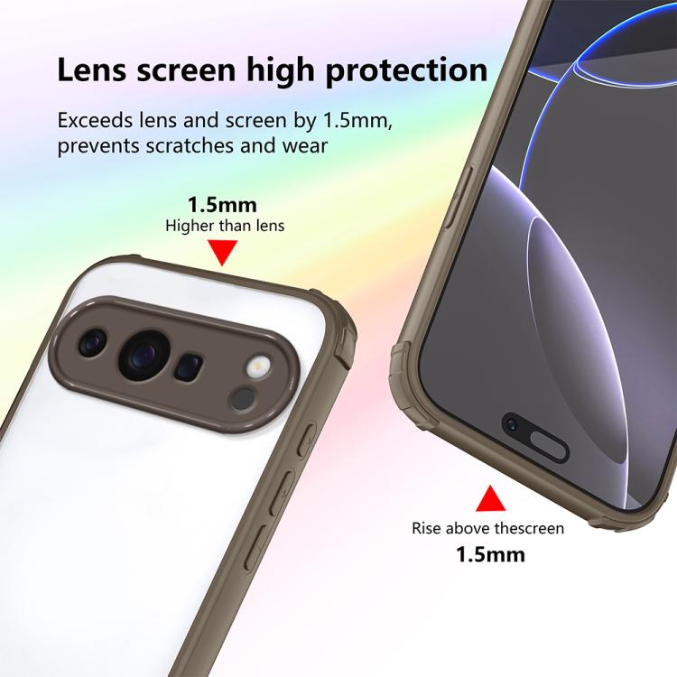 For Google Pixel 10 Pro XL Four Corners Shield Shockproof TPU Hybrid PC Phone Case