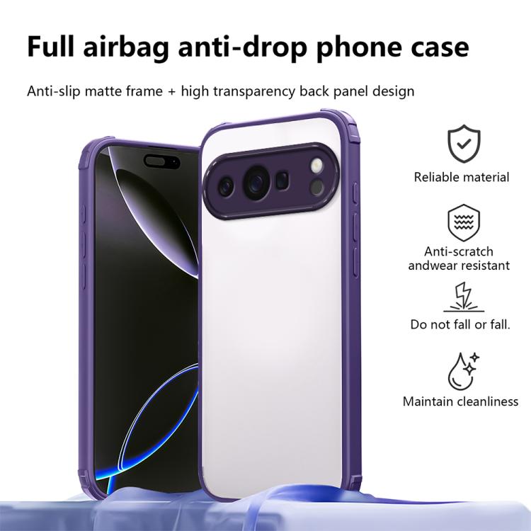 For Google Pixel 10 Pro XL Four Corners Shield Shockproof TPU Hybrid PC Phone Case