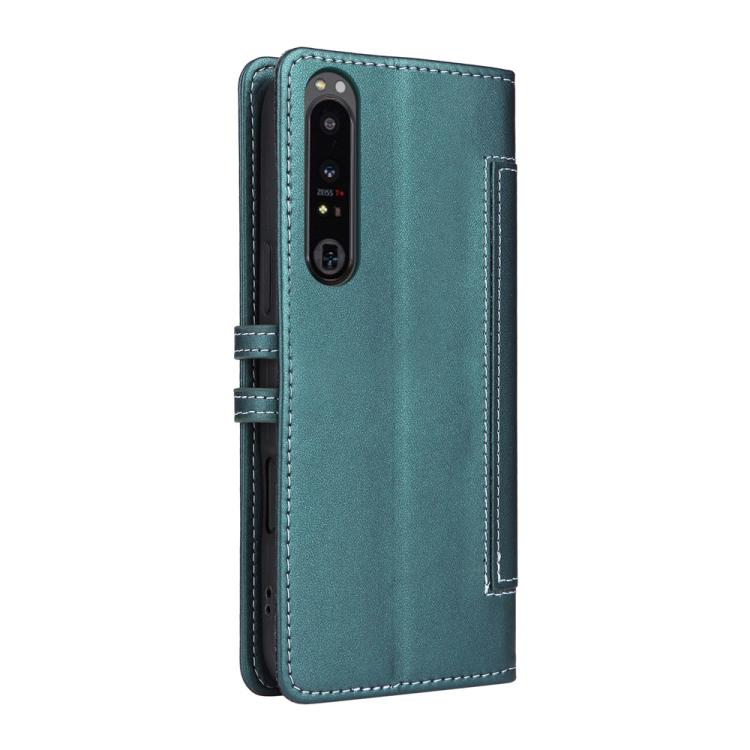 For Sony Xperia 1 IV Stitched Magnetic Buckle Leather Phone Case