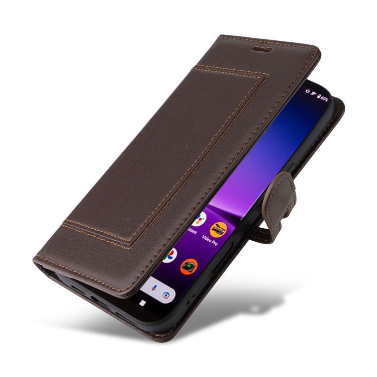 For Sony Xperia 1 IV Stitched Magnetic Buckle Leather Phone Case