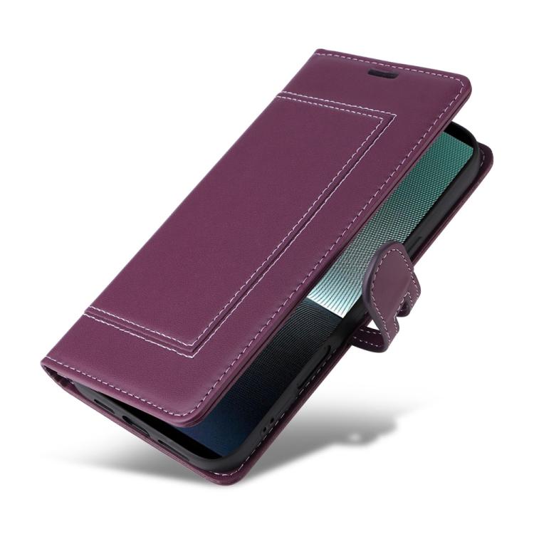 For Sony Xperia 1 V Stitched Magnetic Buckle Leather Phone Case