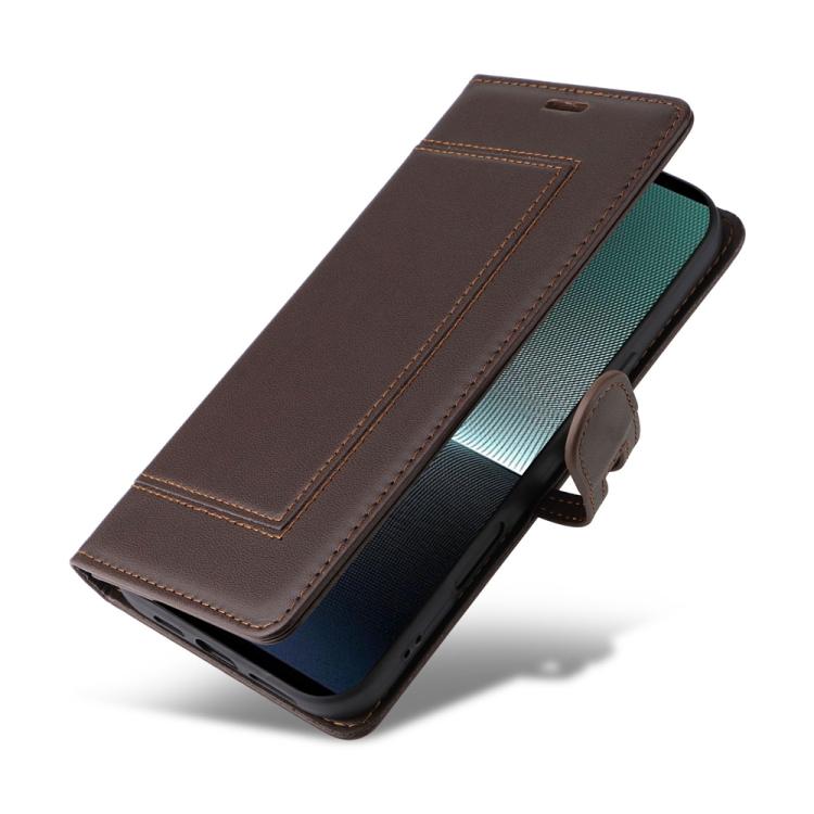 For Sony Xperia 1 V Stitched Magnetic Buckle Leather Phone Case
