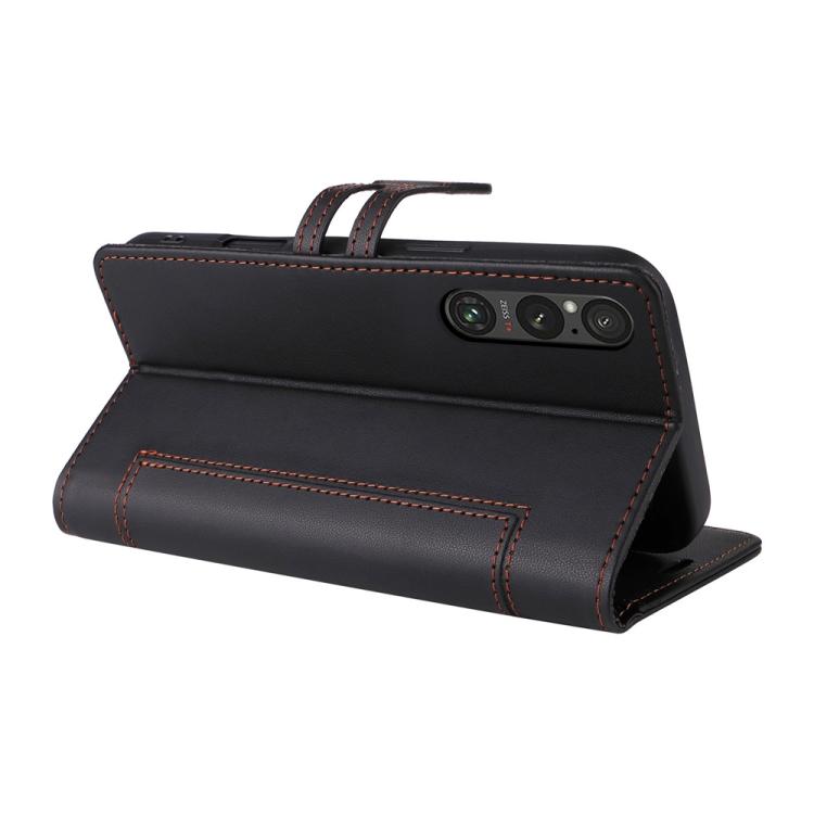 For Sony Xperia 1 V Stitched Magnetic Buckle Leather Phone Case