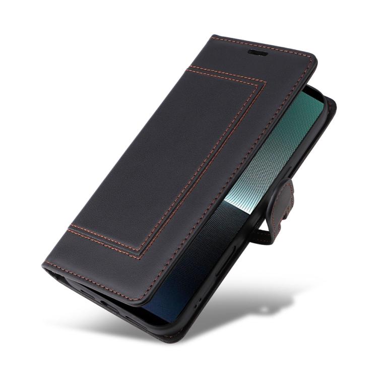 For Sony Xperia 1 V Stitched Magnetic Buckle Leather Phone Case