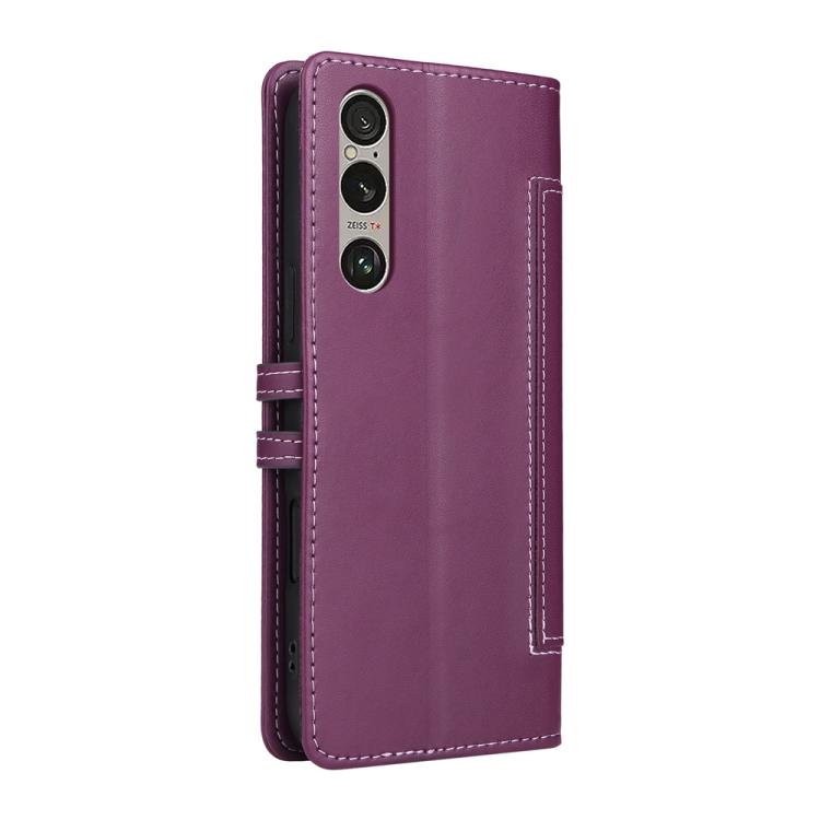 For Sony Xperia 1 VI Stitched Magnetic Buckle Leather Phone Case