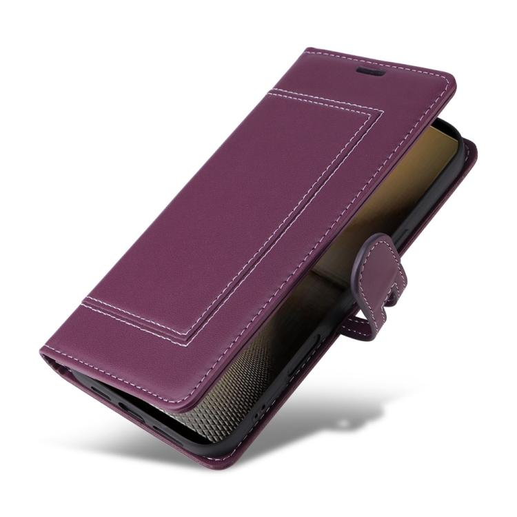 For Sony Xperia 1 VI Stitched Magnetic Buckle Leather Phone Case