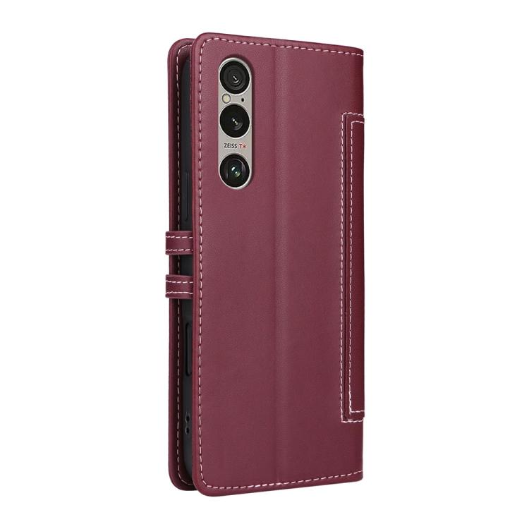 For Sony Xperia 1 VI Stitched Magnetic Buckle Leather Phone Case