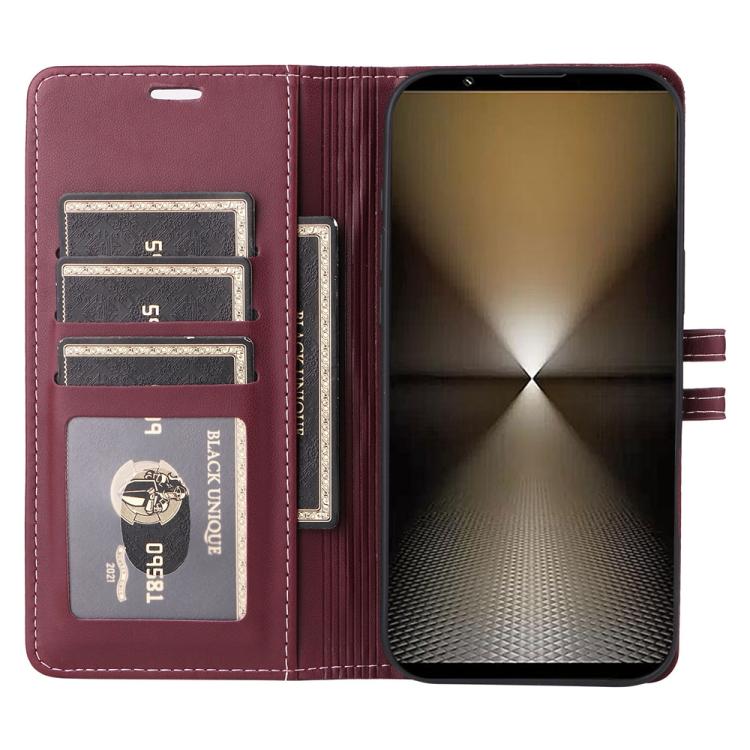 For Sony Xperia 1 VI Stitched Magnetic Buckle Leather Phone Case