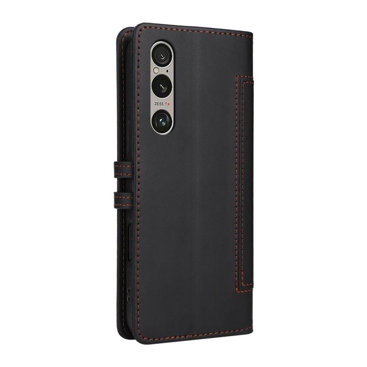 For Sony Xperia 1 VI Stitched Magnetic Buckle Leather Phone Case