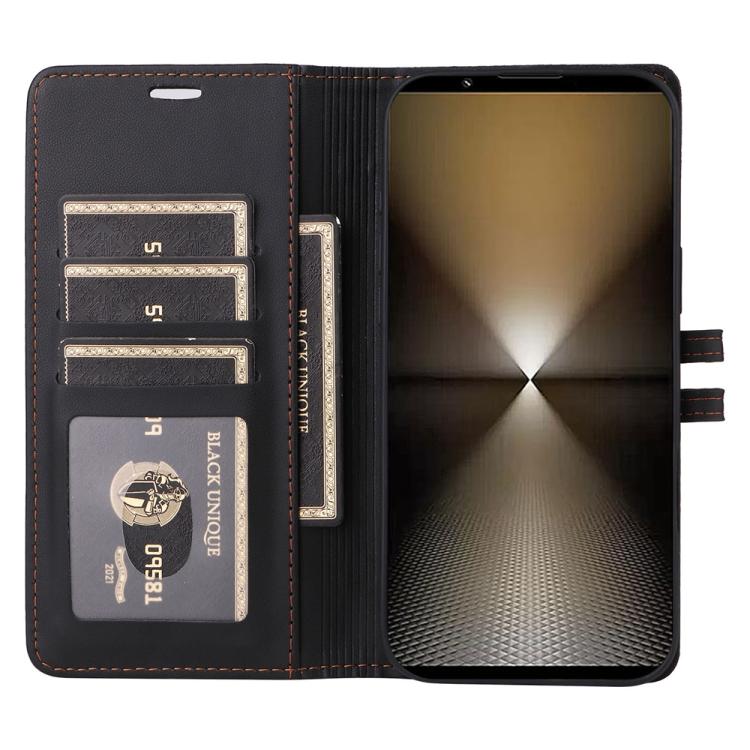 For Sony Xperia 1 VI Stitched Magnetic Buckle Leather Phone Case