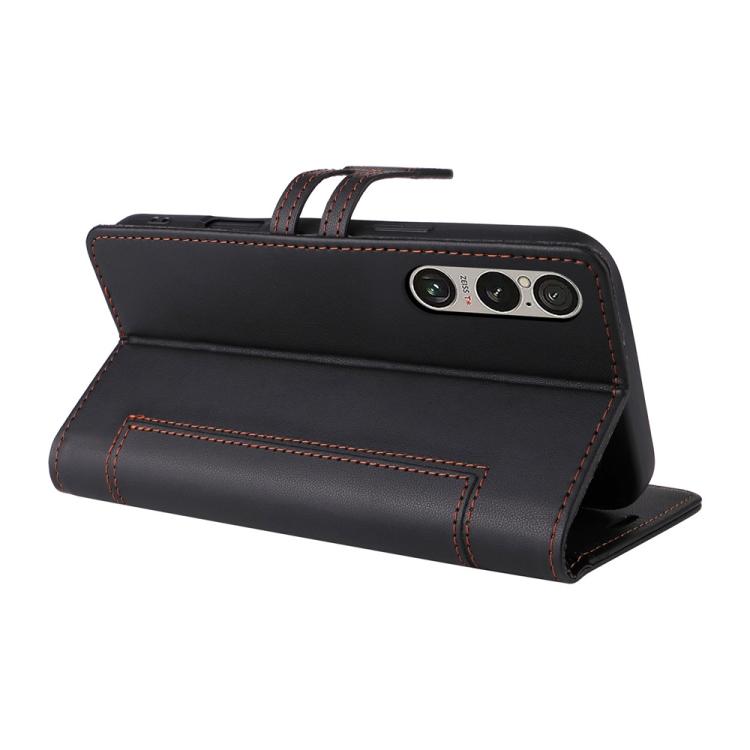 For Sony Xperia 1 VI Stitched Magnetic Buckle Leather Phone Case