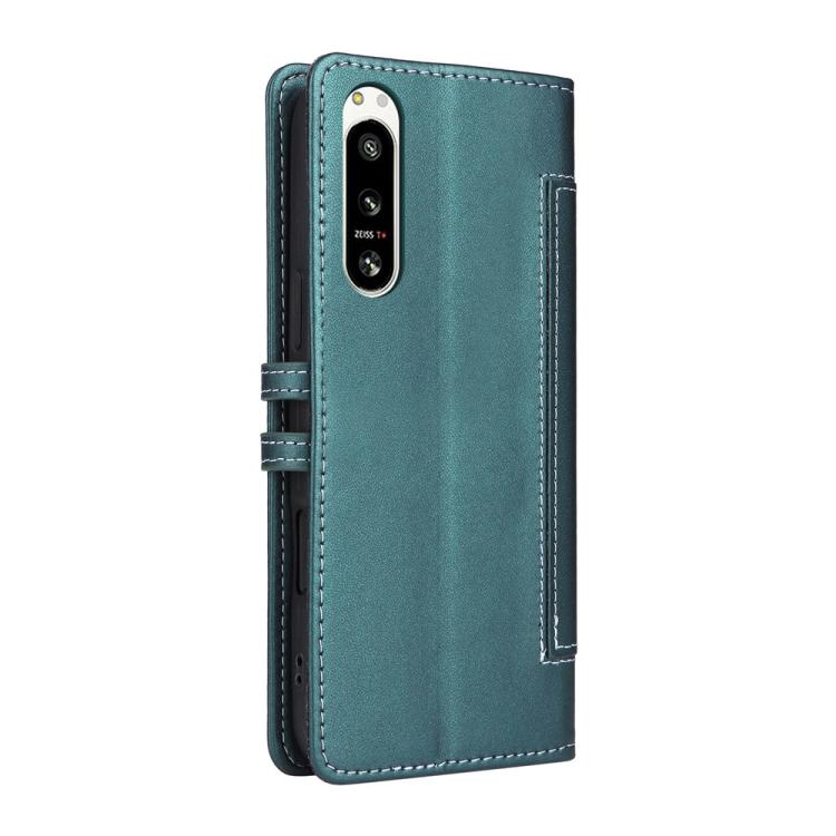 For Sony Xperia 5 IV Stitched Magnetic Buckle Leather Phone Case