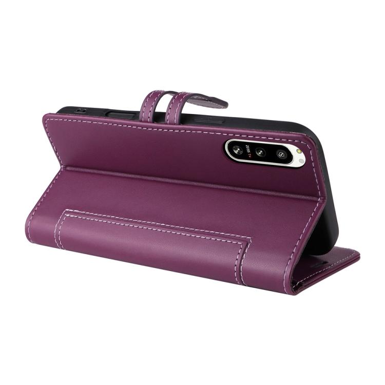 For Sony Xperia 5 IV Stitched Magnetic Buckle Leather Phone Case