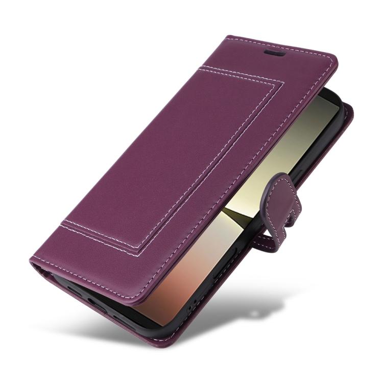For Sony Xperia 5 IV Stitched Magnetic Buckle Leather Phone Case