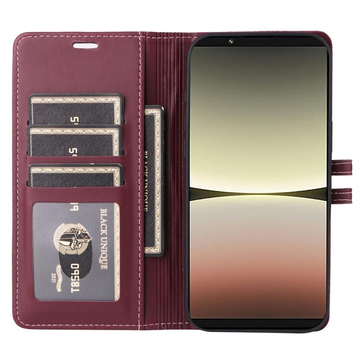 For Sony Xperia 5 IV Stitched Magnetic Buckle Leather Phone Case
