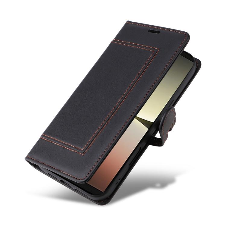 For Sony Xperia 5 IV Stitched Magnetic Buckle Leather Phone Case