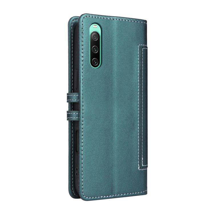 For Sony Xperia 10 IV Stitched Magnetic Buckle Leather Phone Case