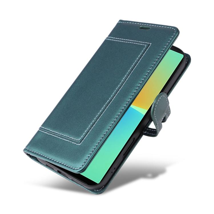 For Sony Xperia 10 IV Stitched Magnetic Buckle Leather Phone Case