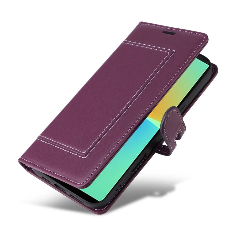 For Sony Xperia 10 IV Stitched Magnetic Buckle Leather Phone Case