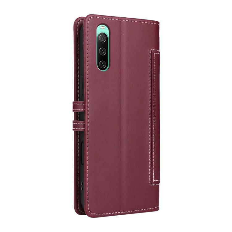 For Sony Xperia 10 IV Stitched Magnetic Buckle Leather Phone Case