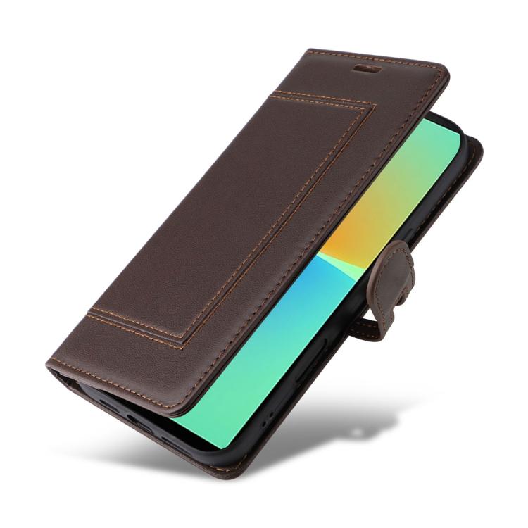 For Sony Xperia 10 IV Stitched Magnetic Buckle Leather Phone Case