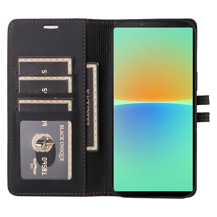 For Sony Xperia 10 IV Stitched Magnetic Buckle Leather Phone Case