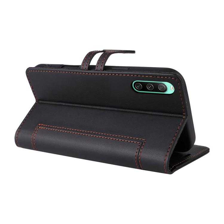 For Sony Xperia 10 IV Stitched Magnetic Buckle Leather Phone Case