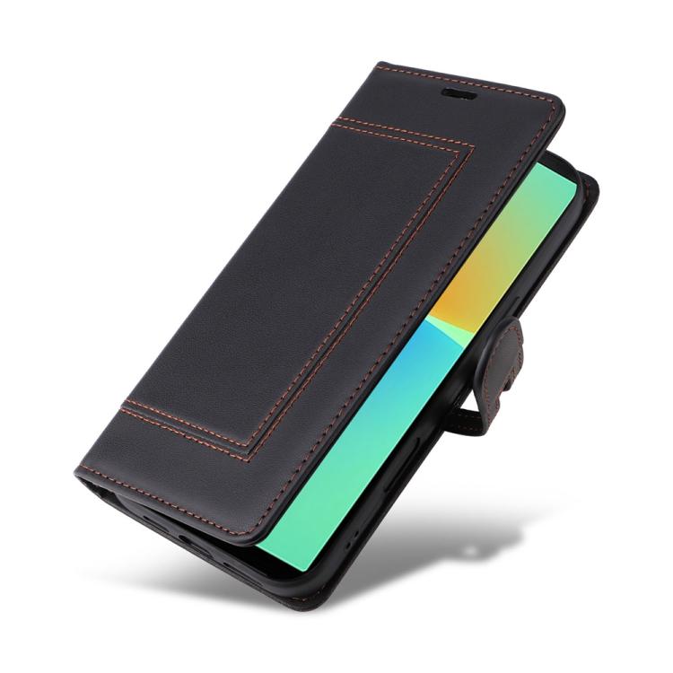For Sony Xperia 10 IV Stitched Magnetic Buckle Leather Phone Case