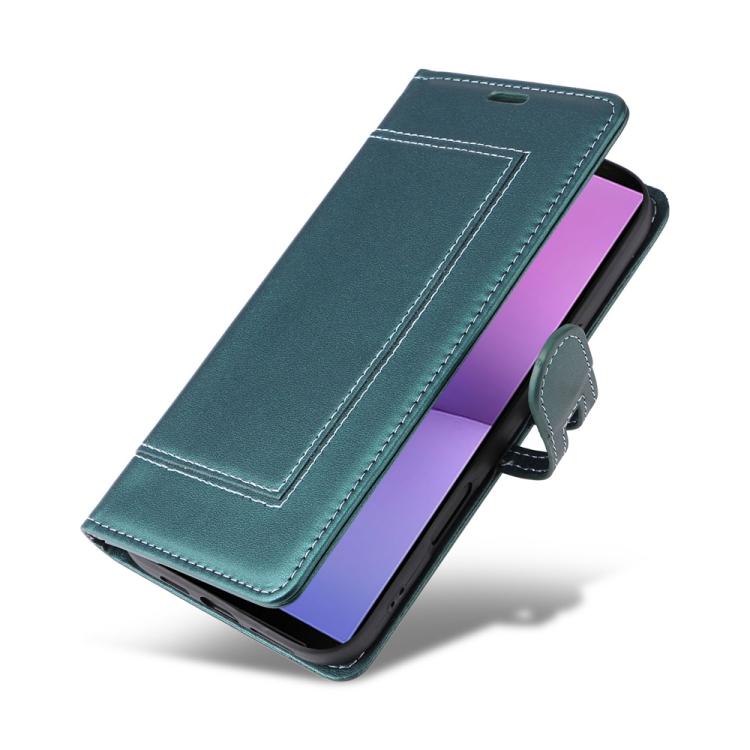 For Sony Xperia 10 V Stitched Magnetic Buckle Leather Phone Case