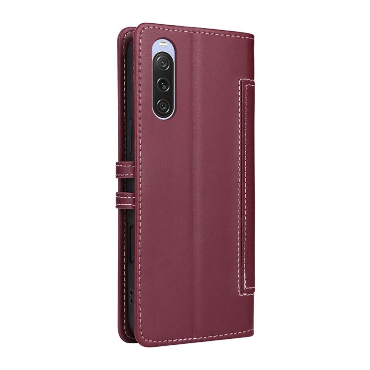For Sony Xperia 10 V Stitched Magnetic Buckle Leather Phone Case