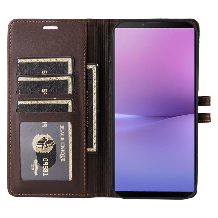 For Sony Xperia 10 V Stitched Magnetic Buckle Leather Phone Case