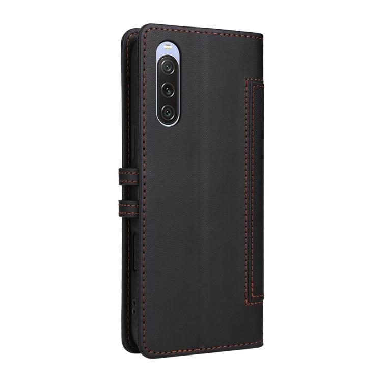For Sony Xperia 10 V Stitched Magnetic Buckle Leather Phone Case