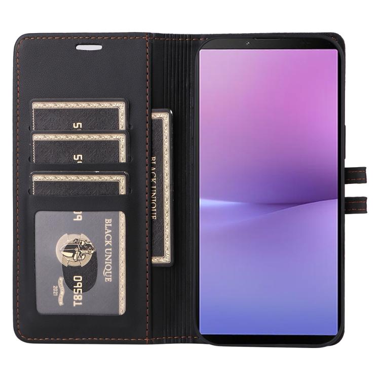 For Sony Xperia 10 V Stitched Magnetic Buckle Leather Phone Case