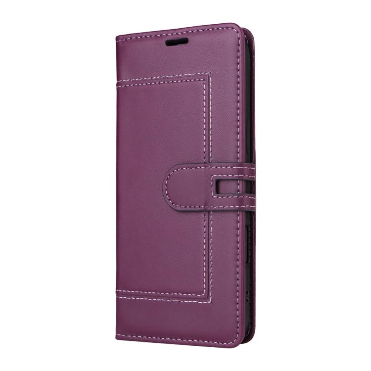 For Sony Xperia 10 VI Stitched Magnetic Buckle Leather Phone Case