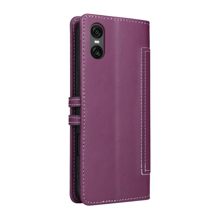 For Sony Xperia 10 VI Stitched Magnetic Buckle Leather Phone Case