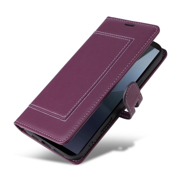 For Sony Xperia 10 VI Stitched Magnetic Buckle Leather Phone Case