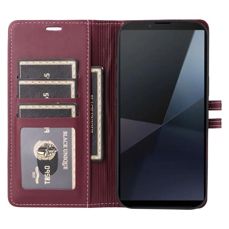 For Sony Xperia 10 VI Stitched Magnetic Buckle Leather Phone Case