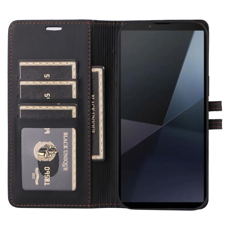 For Sony Xperia 10 VI Stitched Magnetic Buckle Leather Phone Case