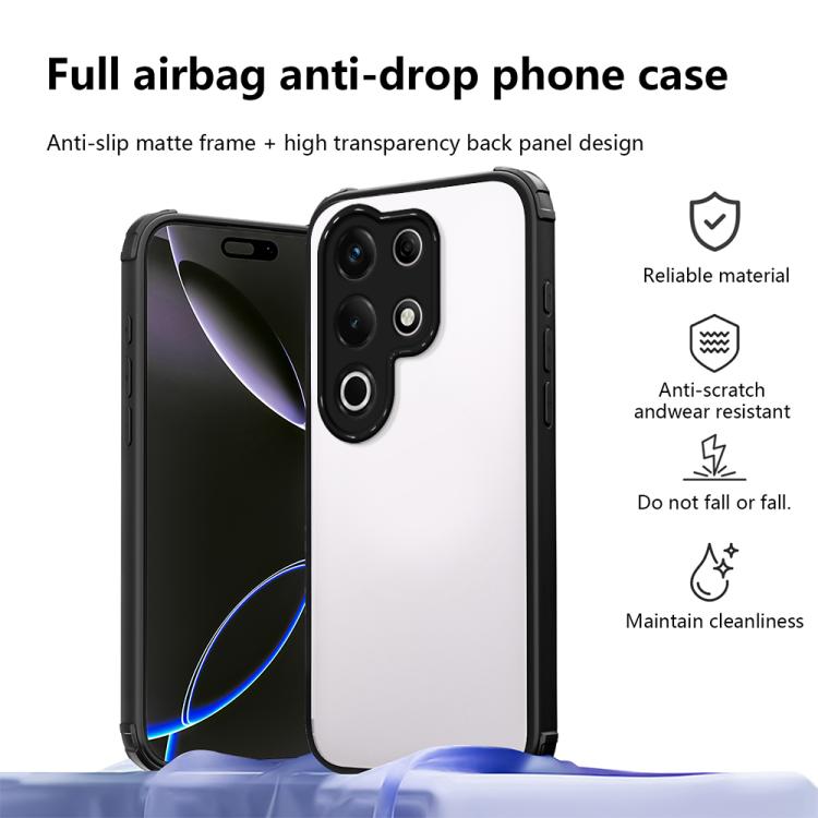 For itel S25 Ultra Four Corners Shield Shockproof TPU Hybrid PC Phone Case
