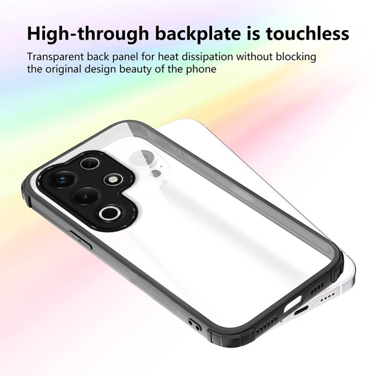 For itel S25 Ultra Four Corners Shield Shockproof TPU Hybrid PC Phone Case