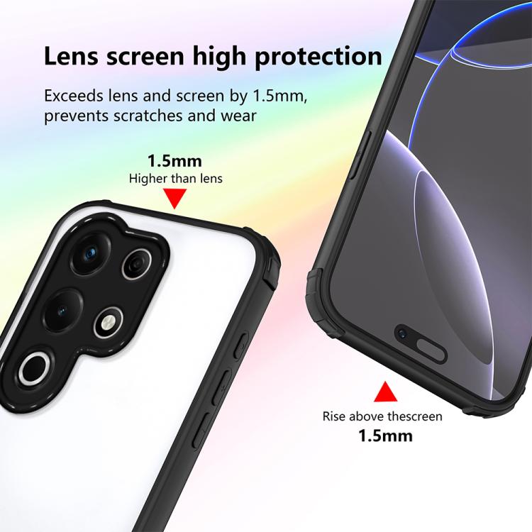 For itel S25 Ultra Four Corners Shield Shockproof TPU Hybrid PC Phone Case