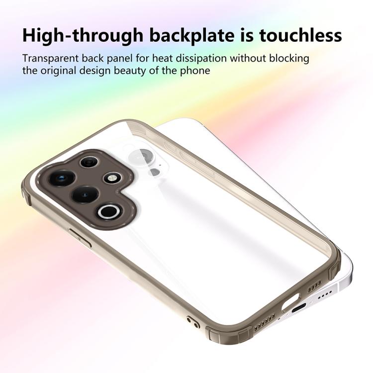 For itel S25 Ultra Four Corners Shield Shockproof TPU Hybrid PC Phone Case