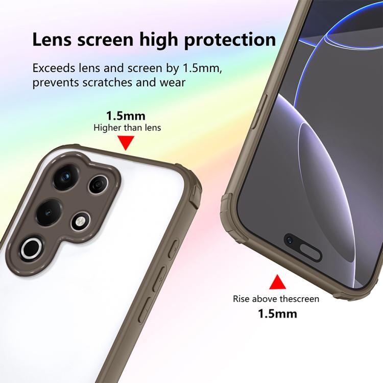 For itel S25 Ultra Four Corners Shield Shockproof TPU Hybrid PC Phone Case