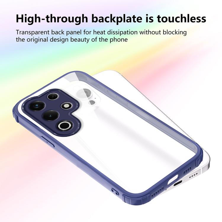For itel S25 Ultra Four Corners Shield Shockproof TPU Hybrid PC Phone Case