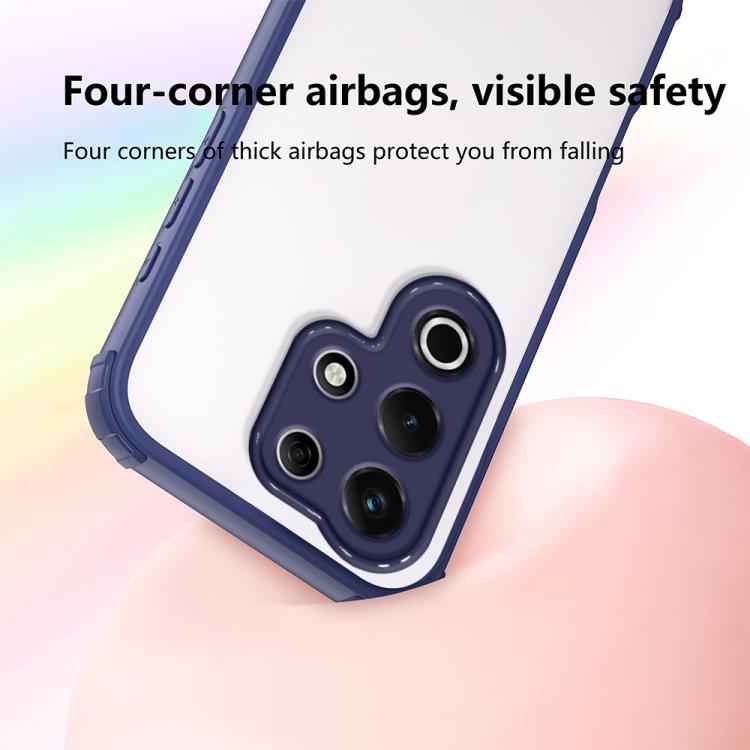 For itel S25 Ultra Four Corners Shield Shockproof TPU Hybrid PC Phone Case